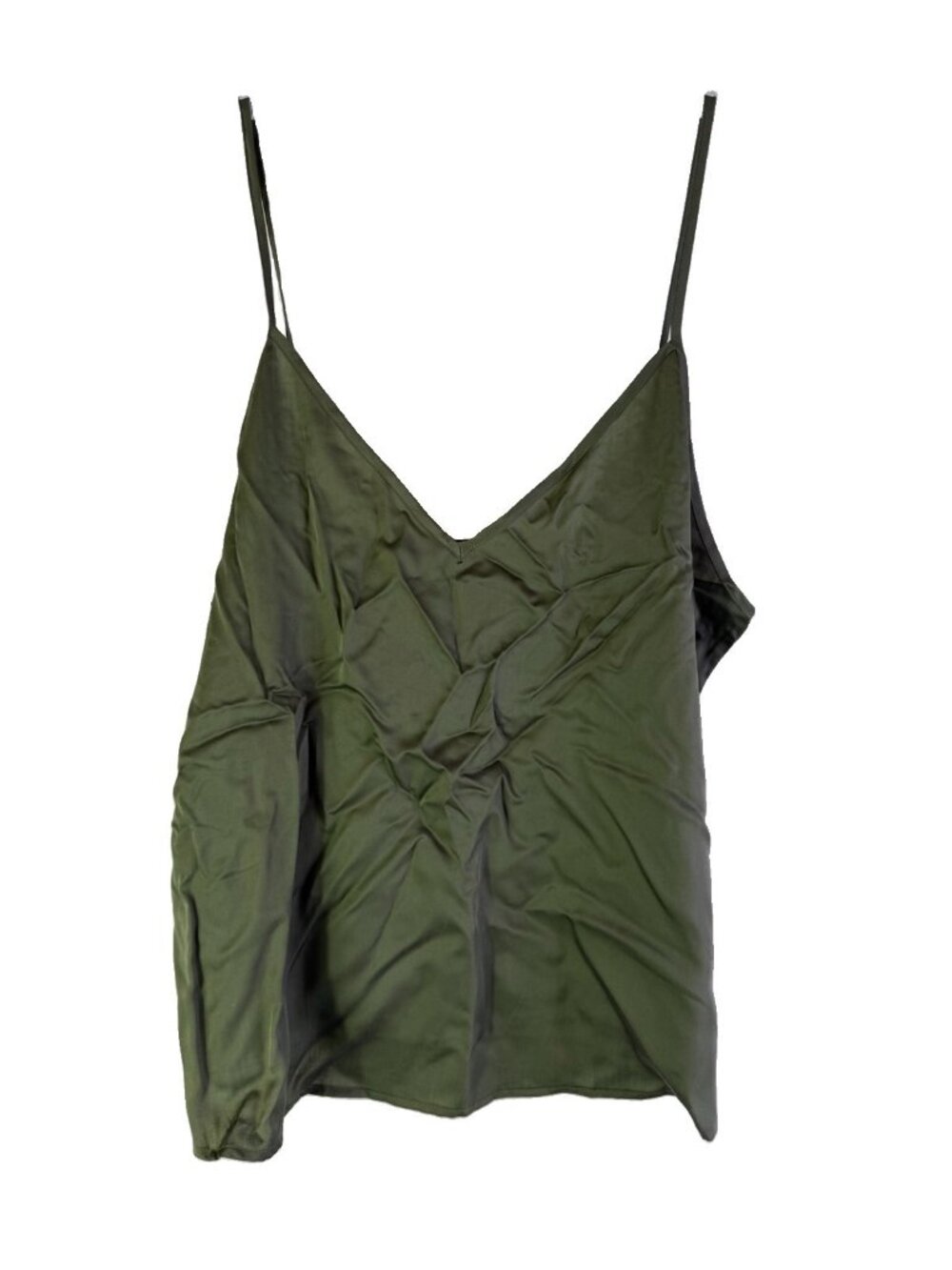 NWOT Ettitude Sateen Cami Camisole Base Basic Layer Bamboo Green